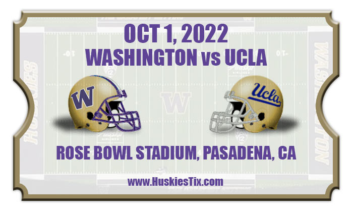 Washington Huskies Vs UCLA Bruins Football Tickets | 09/30/22